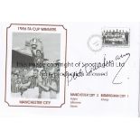 MANCHESTER CITY Autographed 1956 FA Cup Final commemorative cover, signed by Manchester City
