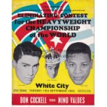 BOXING Three programmes at White City. 2/6/1949, Bruce Woodcock v Freddie Mills British