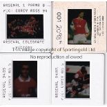 ARSENAL Thirteen professional Press 35mm. Slides, 11 of which relate to Arsenal in the 1990's and