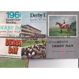 THE DERBY A collection of 5 Racecards for the Epsom Derby's of 1964 ( Santa Claus / Scobie