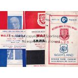 WALES A collection of 19 Wales home programmes 1952-1979 - includes v Scotland 1952 and Northern