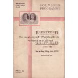 BRENTFORD - SHEF UTD 1935 Brentford home programme v Sheffield United, 4/5/1935, special Brentford