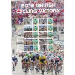 CYCLING Two Post Office commemorative stamp issues: 2012 British Cycling Victory History of