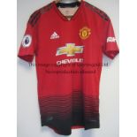 BAILLY SHIRT - MAN UTD Match worn /issued 2018/19 Manchester United Red number 3 Eric Bailly short