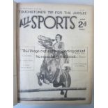 ALLSPORTS A bound volume of Allsports Illustrated Weekly covering all the major sporting events of