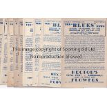 BIRMINGHAM 47-8 Ten Birmingham home programmes, 47/8, v Bradford PA, Cardiff, Brentford,