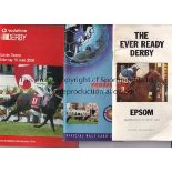 THE DERBY A collection of 17 Racecards for Epsom Derby's from the 1990- 2015. Generally good