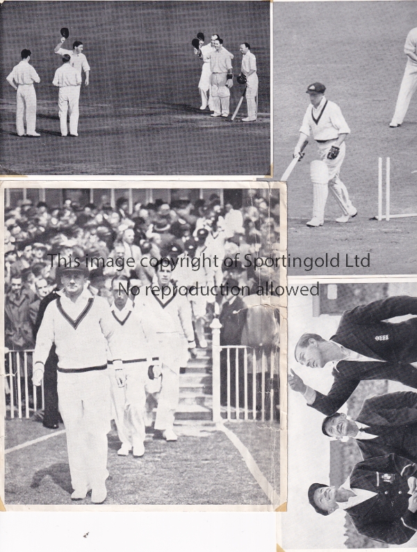 ENGLAND V AUSTRALIA 1948 Fifteen black & white pictures of the Test series including some of Don