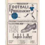 EVERTON - LEICESTER 1934 Everton home programme v Leicester, 10/3/1934, also covers Liverpool Res