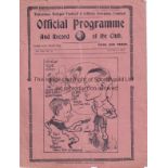 TOTTENHAM - MAN UTD 1937 Tottenham home programme v Manchester United, 9/10/1937, minor tears, score