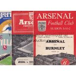 1950's A collection of 38 programmes from the 1950's to include matches at Arsenal , Aston Villa ,