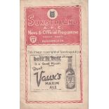 SUNDERLAND - MANCHESTER UTD 1937 Sunderland home programme v Manchester United, 21/4/1937, 1936-37