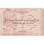 MAN UNITED Single sheet programme Manchester United v Huddersfield Town War Cup 6/1/1945. Folds.
