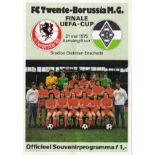 1975 UEFA CUP FINAL FC Twente v Borussia Monchengladbach (2nd Leg) played 21 May 1975 at the Stadion