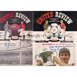 MAN UTD Two signed Manchester United programmes, v Rochdale 4/1/86 signed "All good wishes Matt