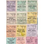 ENGLAND TICKETS Fifteen England tickets for matches played at Wembley 1951-1959 to include