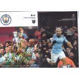 MANCHESTER CITY 2018-2019 Complete Manchester City set of home programmes for the historic 2018-2019