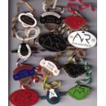 HORSE RACING Twelve different metal admission/owner/race club badges , all are for Newcastle