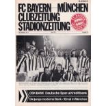 1974 EUROPEAN CUP FINAL - REPLAY Bayern Munich v Atletico Madrid played 17 May 1974 at Heysel