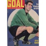 PETER BONETTI AUTOGRAPH The cover of Goal magazine 8/3/1969 with a picture of Bonetti which he has