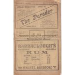 BRADFORD CITY - BLACKBURN 35-36 Bradford City home programme v Blackburn, 25/1/1936, folds, slight