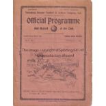 TOTTENHAM - NORWICH 1912 Tottenham Reserves home programme v Norwich, 28/9/1912, South Eastern