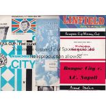 ENGLISH - EUROPE Circa 55 programmes with English teams at home to foreign opposition both