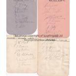 AUTOGRAPHS Four album pages, 1930s , signed by 10 Nottingham Forest players 36/37, 6 x Guildford