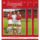 ARSENAL LADIES Twenty five programmes for season 2006/7 including 17 homes, 7 aways and a triple