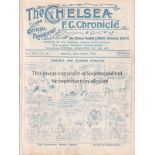 CHELSEA Programme Chelsea v Oldham Athletic 23/10/1926. Ex Bound Volume. Generally good