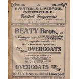 EVERTON - SUNDERLAND 1911 Everton home programme v Sunderland, 4/3/1911, also covers Liverpool