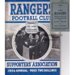 RANGERS Large format Rangers Supporters Association 1956 Annual ( 50 pages with pictures) plus