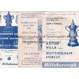 FA CUP Fifty three programmes 1959-1983 covering matches in the FA Cup to include 25 Semi Finals