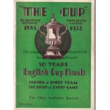 THE CUP 1932 Booklet "The Cup 1883-1932 50 Years English Cup Finals" First Edition, green cover,