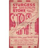 STOKE CITY V ARSENAL 1948 Programme for the League match at Stoke 7/2/1948, slightly creased and