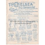 CHELSEA Programme Chelsea v Port Vale 16/3/1927. Ex Bound Volume. Generally good