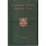 YORKSHIRE CCC 1922 Yorkshire County Cricket Club Yearbook 1922, hardback handbook. Name on inside