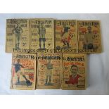 ATHLETIC NEWS ANNUALS 1920s Seven Athletic News Football Annuals, 1920s, 1923/24 to 1929/30
