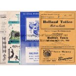 HALIFAX Thirty six away programmes, 8 from the 50s, 23 x 60s and 5 x 70s. Fifties include 57/8 at
