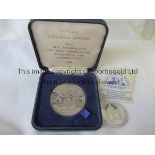 1981 FA CUP / EURO 96 Two commemorative medals: Boxed nickel silver medal issued by the FA for the