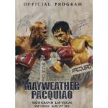 BOXING Official venue programme Floyd Mayweather v Manny Pacquiao at MGM Grand Las Vegas 2/5/2015.