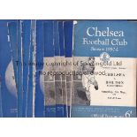 CHELSEA A collection of 145 + Chelsea home programmes from 1950/51 to 73/74 to include 7 x 50/51,