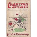 CHARLTON - PORT VALE 1935-36 Charlton home programme v Port Vale, 2/5/1936, ageing to cover,