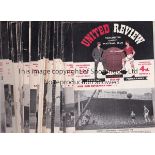 MANCHESTER UTD 59/60 Twenty seven Manchester United home programmes, 59/60, 21 x League, Cup v