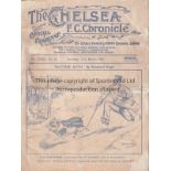 CHELSEA V ASTON VILLA 1936 Programme for the League match at Chelsea 21/3/1936, repairs throughout