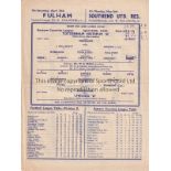 TOTTENHAM - CHELSEA 49 Programme, Tottenham Hotspur "A" v Chelsea "A" 28/4/49, Eastern Counties