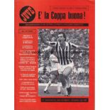 1977 UEFA CUP FINAL Juventus v Atletico Madrid played 4 May 1977 at the Stadio Comunale, Turin. Rare