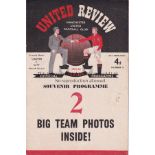 MANCHESTER UNITED V MANCHESTER CITY 1952 Programme for the Friendly at United, 23/2/1952. Good