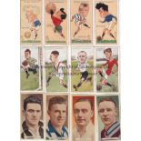 FOOTBALL CARDS Three incomplete collections of football cigarette cards 1920s and 30s, useful for