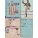 ARSENAL / TOTTENHAM HOTPSUR AUTOGRAPHS 1928/9 A selection of 5 pages including 10 Arsenal